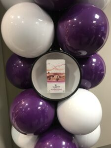 Product display in ballon decoratie